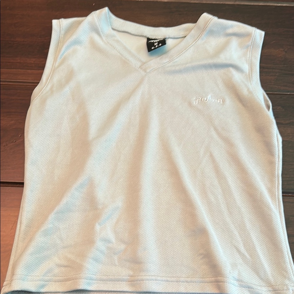 Prana Sky Blue V-Neck Sleeveless Shirt